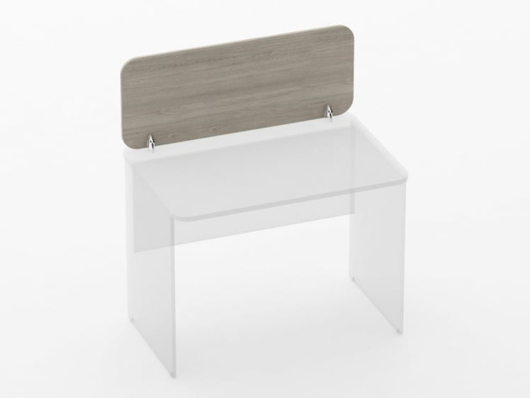 Экран разделительный прямой Глассй 5.14.10 Дуб сантана светлый / Glassy_0