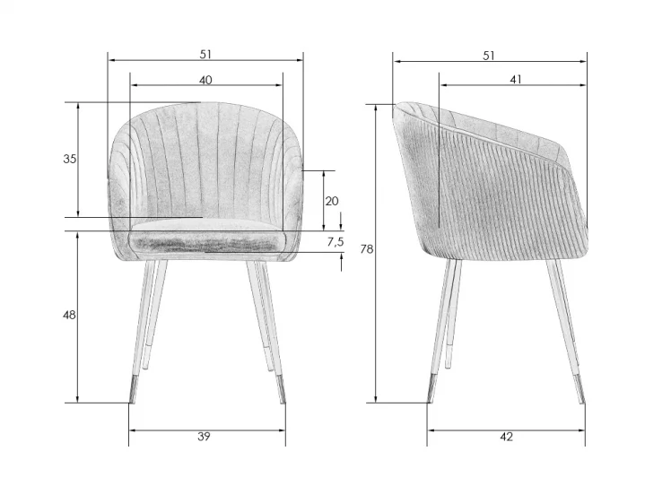 Стул обеденный ДОБРИН МАРЙ Серо-голубой велюр 1922-6 / DOBRIN MARY_9
