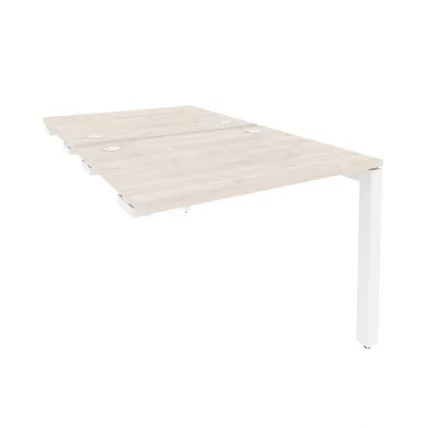 Стол-приставка двойной на П-образном м/к к опорным элем. ОНИКС О.МП-Д.СПР-1.8 Денвер Светлый/Белый / ONIX O.MP-D.SPR-1.8_0