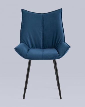 Стул обеденный Осло велюр Синий_3