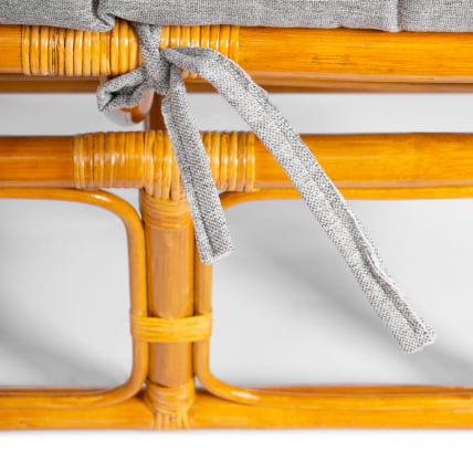 Диван МАМАСАН/МАМАСАН 23/02 В /с подушкой/ 169х102х80 см, Пекан (орех), матрац 182х119 см, ткань серо-бежевая 3М 16/2 / MAMASAN/МАМАСАН W Pecan_5