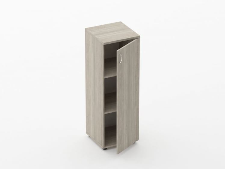 Шкаф средний закрытый Твин 16.14.10Пр Дуб Сантана светлый / Twin_1