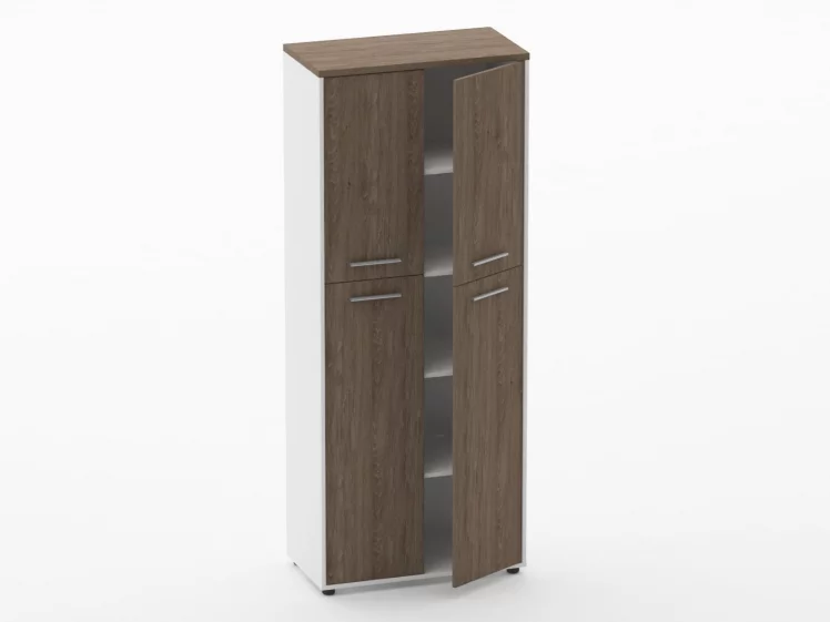 Шкаф 4 широкий закрытый, 4 двери Дека 10.19.141 Дуб Верцаска/Белый / Deka_1