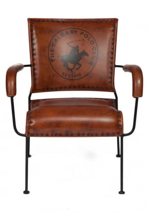 Кресло Сеcрет Де Маисон МАДЖОР ( мод. М-14530 ) металл/кожа буйвола, 65*58*75, коричневый / Secret De Maison MAJOR mod. M-14530_1