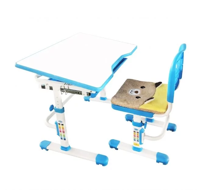 Комплект парта и стул с чехлом РИФФОРМА СЕТ-10 Белый Голубой / RIFFORMA SET-10_0