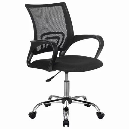Кресло для персонала БРАБИКС Флй МГ-396 хром Черный / BRABIX Fly MG-396_0