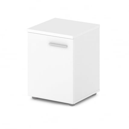 Тумба прикроватная с дверью Орната 	Н-495 Белый Шагрень / Ornata_0