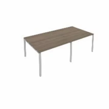 Переговорный стол (2 столешницы) Метал Сйстем Б.ПРГ-2.2 Вяз/Серый / Metal System_0