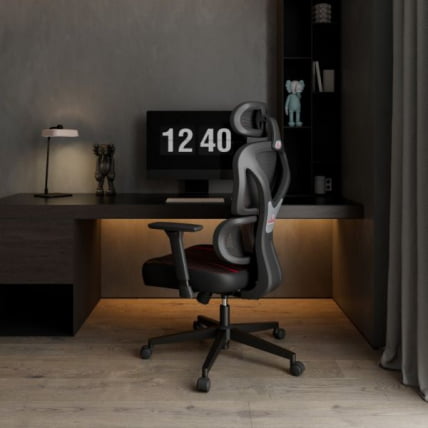 Эргономичное компьютерное кресло (для геймеров) Еурека Норн, Ред / Eureka Norn, Red_14