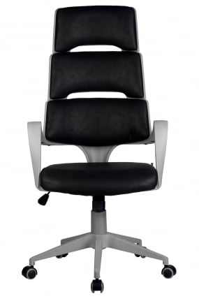 Кресло РCХ САКУРА Серый Пластик/Фьюжн Черный / RCH SAKURA_1