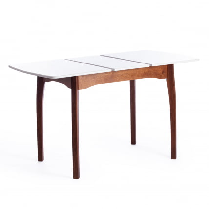 Стол CАТЕРИНА бук, мдф, 100+30кс70кс75, коричневый, белый / CATERINA 100+30x70x75,_6