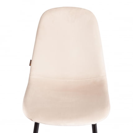 Стул БРЕЕЗЕ (мод. ДЖСC-58) Велюр/металл , 44 х 53 х 86 см, беиге (бежевый) ХЛР2 / черный / BREEZE (mod. JSC-58) beige HLR2_5