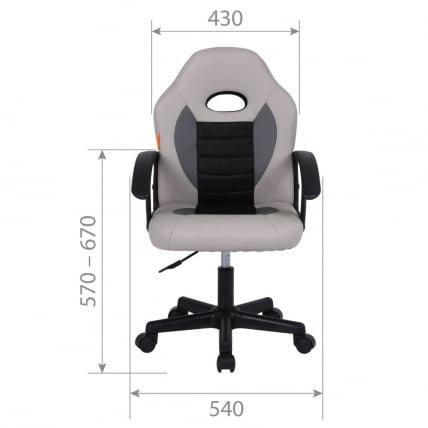 Детское кресло CХАИРМАН КИДС 111 Черный-голубой / CHAIRMAN KIDS_6