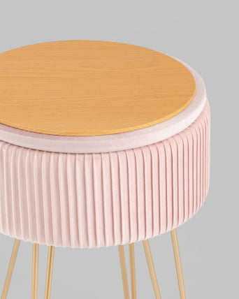 Пуф-столик Астор светло-розовый_4