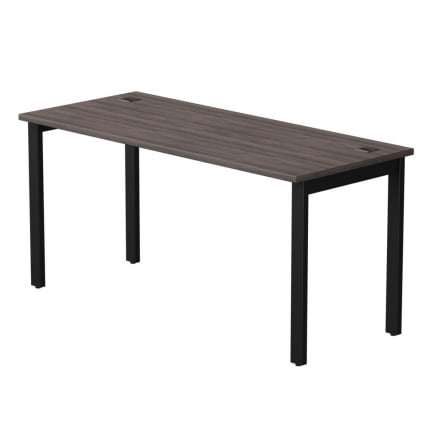 Стол прямой на металлокаркасе, опоры 45 гр Еверпроф ЕВО 254С004 Дуб Пасадена Черный / Everprof EVO 254S004_0