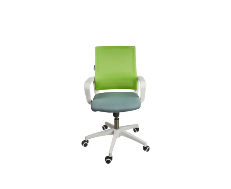 Кресло офисное Бит ЛБ белый пластик Зеленый / LB_1
