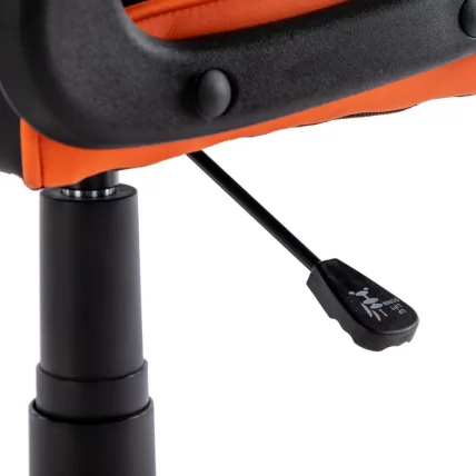 Кресло компьютерное БРАБИКС Шарк ГМ-203 экокожа Черный-оранжевый / BRABIX Shark GM-203_11