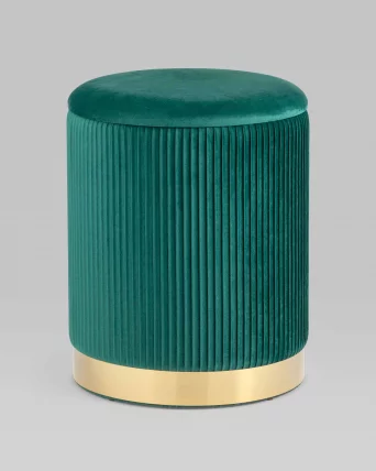 Пуф Шарлотта с ящиком велюр Зеленый_1