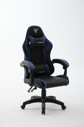 Кресло спортивное ТопЧаирс Шадов черно-синий / TopChairs Shadow_0