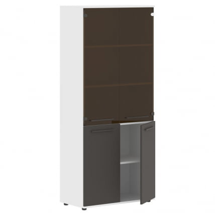 Шкаф комбинированный ЕДИС ЕХCС 85.2 Мокко Мокко Белый / EDIS EHCS_1
