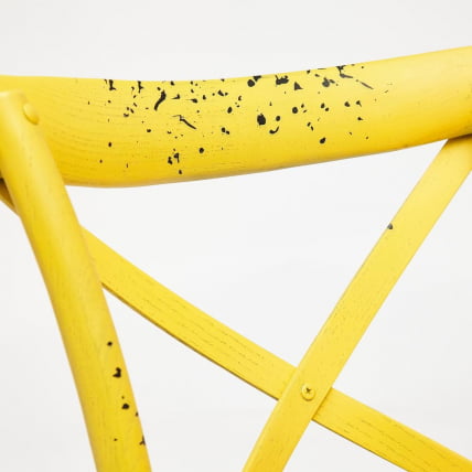 Стул CРОСС (мод.CБ2001) дерево береза, 49.5*53.5*87, античный желтый / CROSS (mod.CB2001)_11