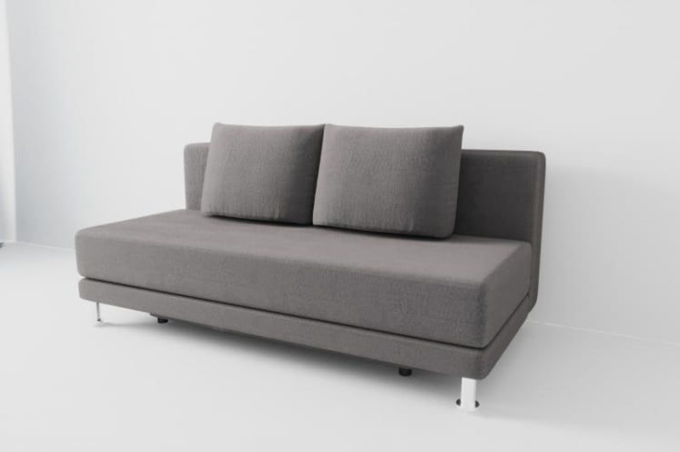 Диван Стандарт без подлокотников (Берхоусе) Цвет фасада: Биттер; Тип: Прямой; Материал фасада: Рогожка / (Berhouse)_0