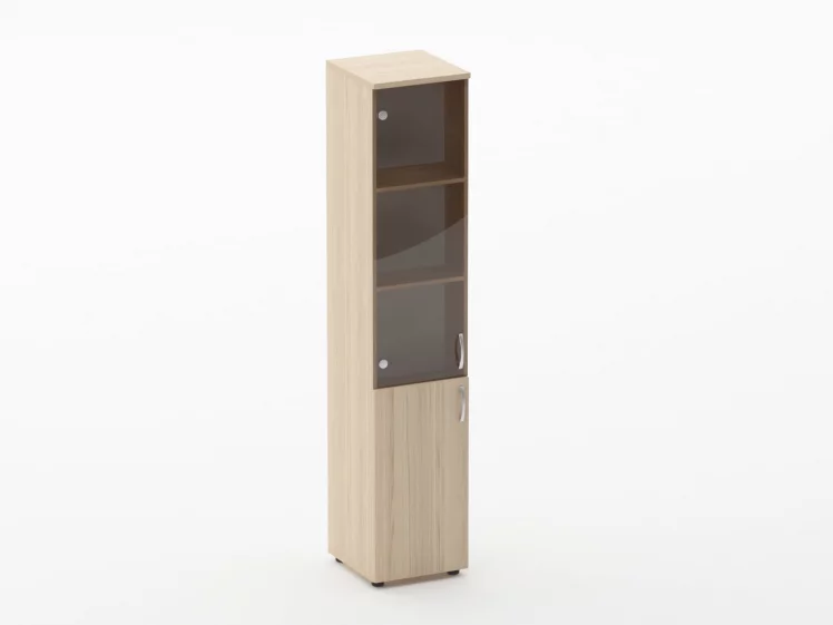 Шкаф высокий со стеклом Глассй 6.19.15Л Туя / Glassy_0