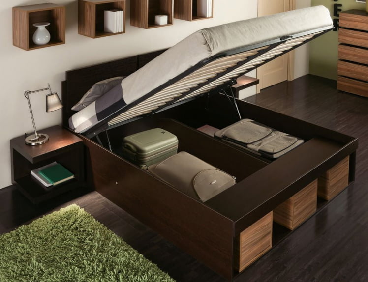 Кровать 2 (1600) ХЙПЕР Венге (спальня) / HYPER_1