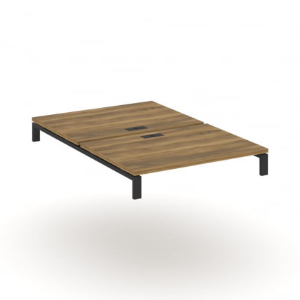 Двойной стол надставка на две опорные тумбы CОНCЕПТ CН.ДСН-005 Сандал Янтарный Черный / CONCEPT CN.DSN-005_0