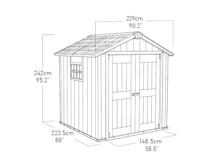 Сарай пластиковый ОАКЛАНД 757 / OAKLAND_9