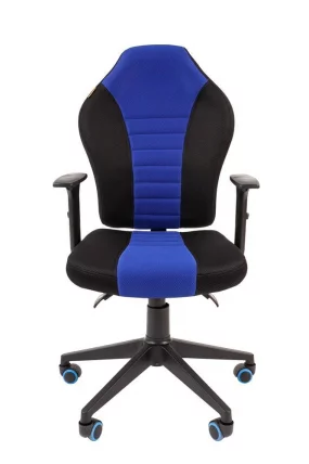 Кресло геймерское CХАИРМАН ГАМЕ 8 Черный-синий / CHAIRMAN GAME_1