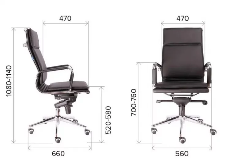 Кресло руководителя Нерей М экокожа Бежевый / Nerey M_4