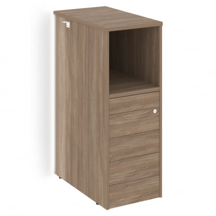 Тумба с подсветкой 5 ящиков ТИП-ОН, проходная  средняя ОНИКС О.Р-ТВ-5ТИП.С Дуб Аризона / TIP-ON, ONIX O.R-TV-5TIP.S_0