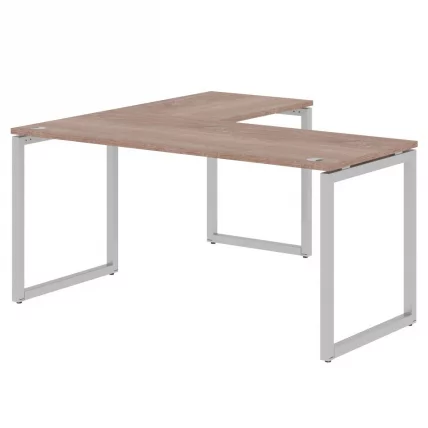 Стол угловой правый КСТЕН-К КСКCТ 1615 Р Дуб Сонома Алюминий / XTEN-Q XQCT R_0