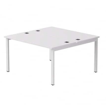 Бенч-система на 2 места на металлокаркасе, опоры 90 гр Еверпроф ЕВО 254С018 Белый (1380) / Everprof EVO 254S018_0