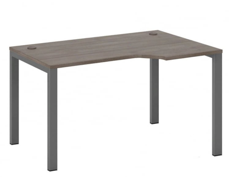 Стол эргономичный правый на металлоопорах Нев Лине НЛН36322534 Дуб шамони темный / New Line NLN36322534_0