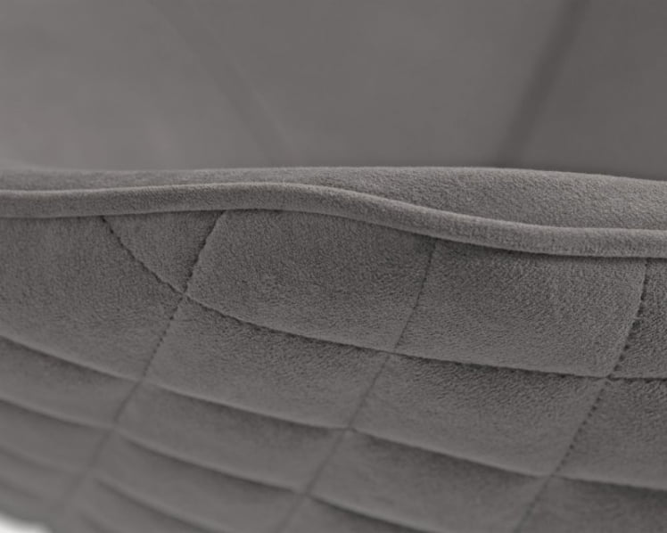 Стул обеденный ДОБРИН СТЕЛЛА (ЭМАЛЬ ЧЕРНЫЙ МУАР велюр Катаниа Чоколате) / DOBRIN STELLA Catania Chocolate)_8