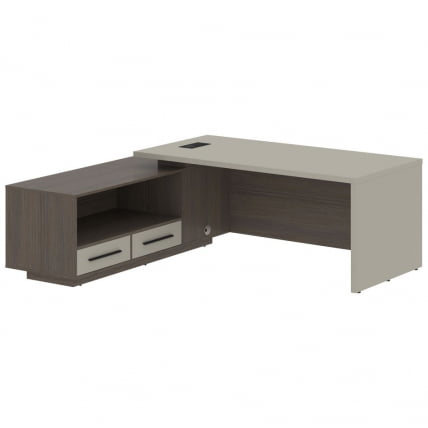 Стол руководителя левый ВЕЛИОН ВCТ 2119 Л Аметист Дуб Сильвер / VELION VCT L_0