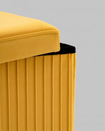 Пуф складной с ящиком Сторе Скуаре желтый / Store Square_4