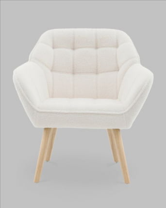 Кресло Вэйл тэдди белый_1