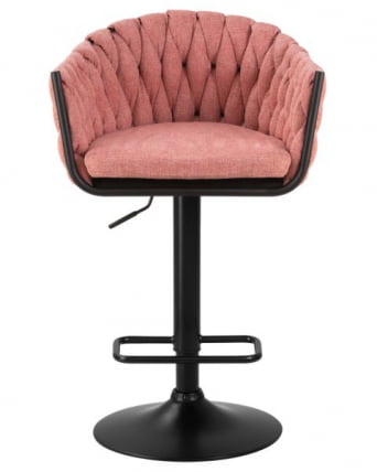 Стул барный ДОБРИН ЛЕОН (розовая ткань (ЛАР 275-10)) 2 шт / DOBRIN LEON (LAR_7