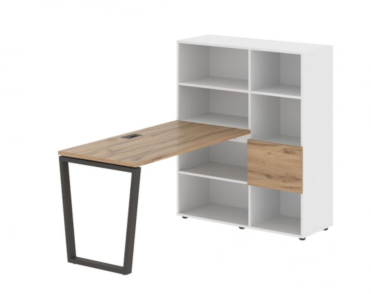 Рабочая станция ЕДИС ЕВРСТ 1113 Дуб Денвер светлый Мокко Белый / EDIS EVRST_0