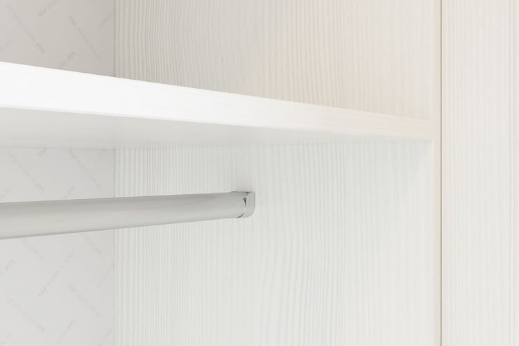 Шкаф комбинированный (с ящ. 2-створчатый) Чудо МДВ-01 Белый рамух / MDW-01_6