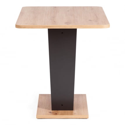 Стол обеденный ТИБИ нераздвижной ЛДСП, 68,6 х 110 х 75 см, Дуб артисан/Графит / TIBI_2