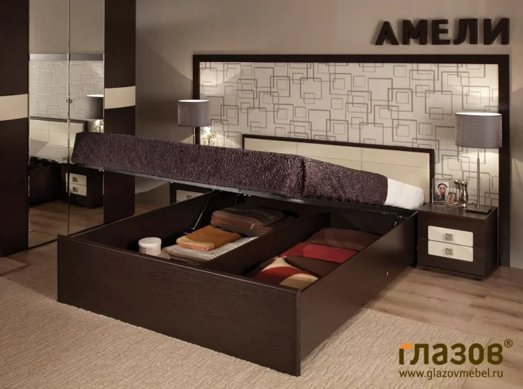 Спальня композиция 1 АМЕЛИ Венге_2
