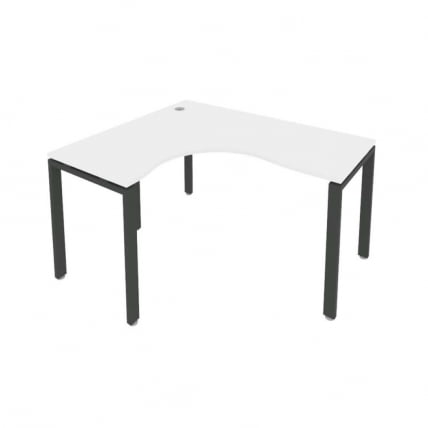 Стол письменный МЕТАЛ СЙСТЕМ Б.СА-3 Л Белый/Антрцит / METAL SYSTEM_0