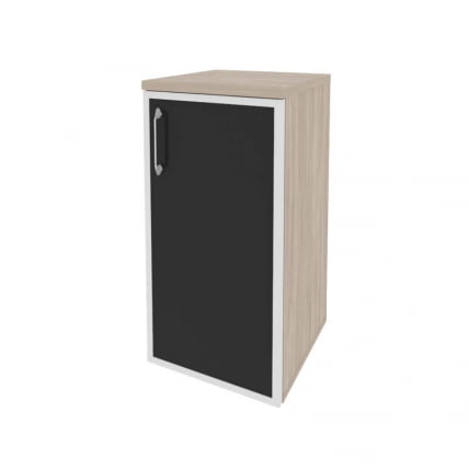 Шкаф низкий узкий правый ОНИКС О.СУ-3.2Р(Р) блаcк Дуб Аттик / ONIX O.SU-3.2R(R) black_0