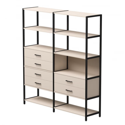 Набор стеллажных систем Еверпроф ЕВО №8 Кашемир Черный / Everprof EVO_0