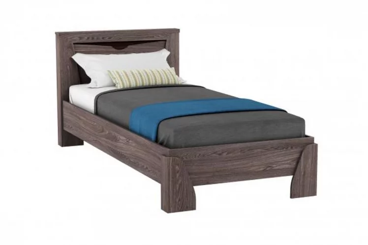 Кровать 900 Лючия 33.07 с настилом Ясень анкор темный Венге_0