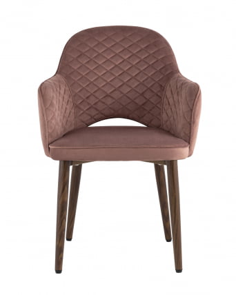 Стул Венера НЕВ диамант велюр Пыльно-розовый / NEW_2